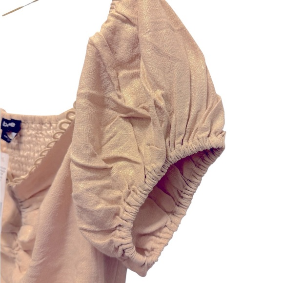 Bebe Elegant Cream Off-Shoulder Women's Top - Picture 12 of 16